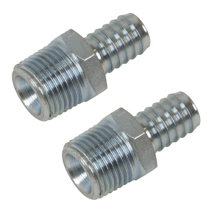 PCL PCL Screwed Tailpiece Male 1/2"BSPT - 1/2" Hose - Pack of 2 AC99 PCL - Town Tools 