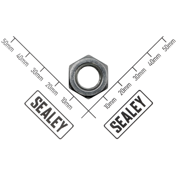 Sealey Hex nut m12 (thin)