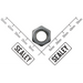 Sealey Hex nut m12 (thin)