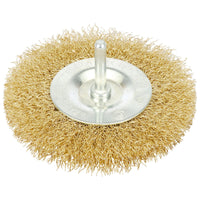 Draper Brassed Steel Crimped Wire Wheel Brush, 100mm 41428
