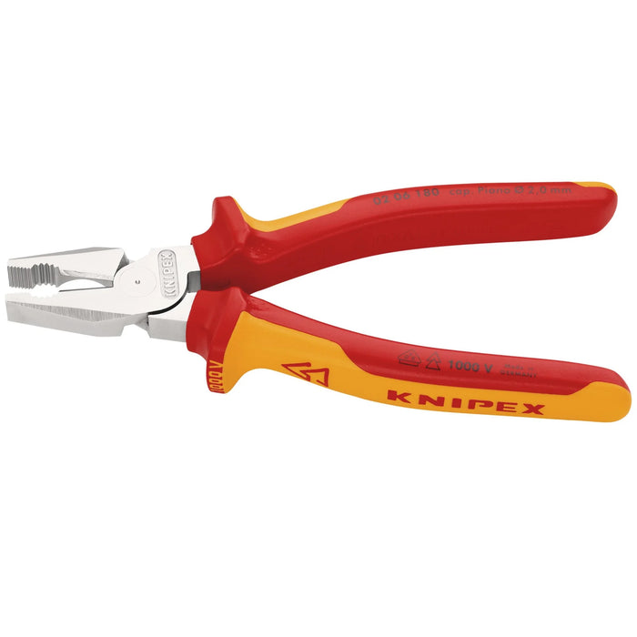 KNIPEX 02 06 180 SB VDE High Leverage Combination Pliers Insulated with