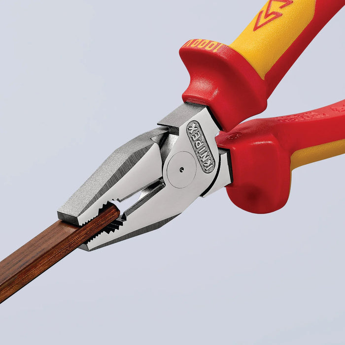 KNIPEX 02 06 225 VDE High Leverage Combination Pliers, 225mm - 02 06 225 SB