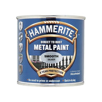 Hammerite Direct to Rust Smooth Finish Metal Paint Silver 750ml