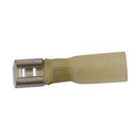 Connect Yellow Female Heat Shrink Push-on 6.3mm 25pc 30238