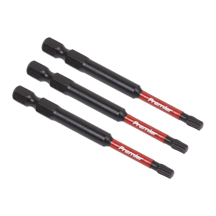 Sealey TRX-Star* T20 Impact Power Tool Bits 75mm 3pc AK8267 Sealey - Town Tools 