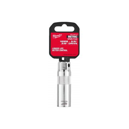 Milwaukee 3/8In. Drive 16mm Spark Plug Socket -1Pc Milwaukee - Town Tools 