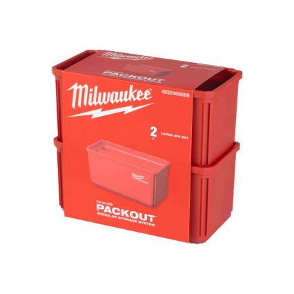 Milwaukee Packout 10X20 Cm Nest Bin2 Pcs. 4932480699 Milwaukee - Town Tools 