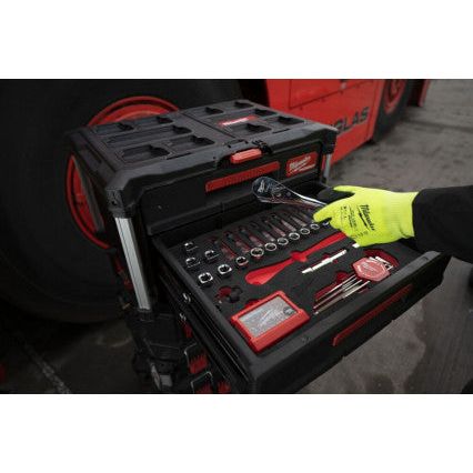 Milwaukee 1/2 Dr Ratchet, Socket And Hex Key Set Packout Foam Insert 70 Pc Milwaukee - Town Tools 