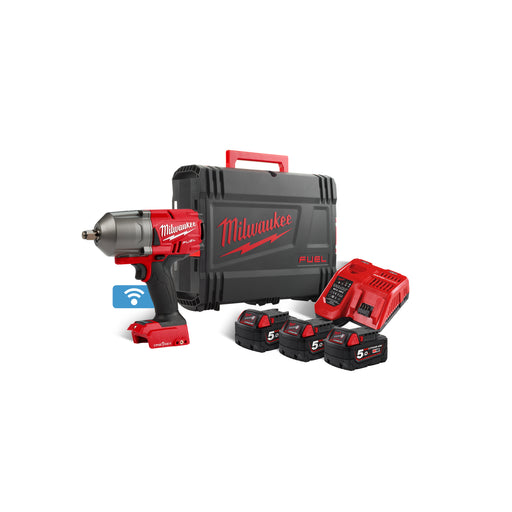 M18 ONE-KEY FUEL 2nd Gen. 1/2" High Torque Impact Wrench with Friction Ring Kit Milwaukee - Town Tools 