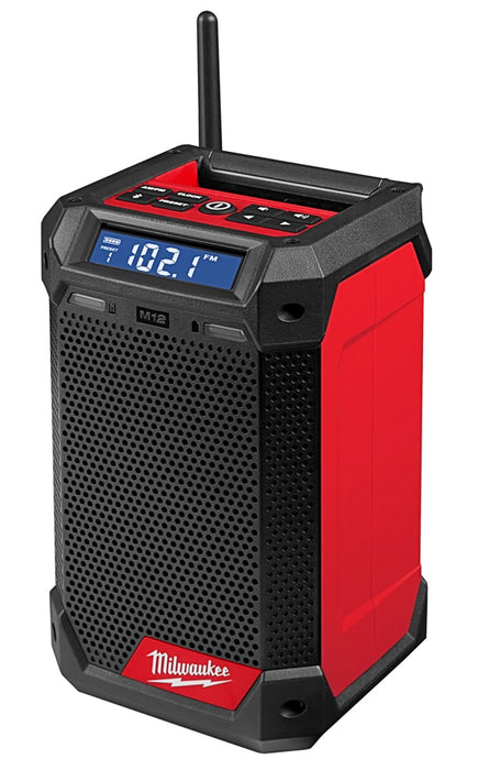 Milwaukee M12 Dab Radio And Charger (Bare Unit) 4933472115 Milwaukee - Town Tools 