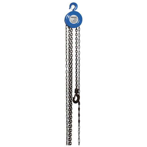 Silverline Chain Block 1000kg / 2.5m Lift Height Silverline - Town Tools 