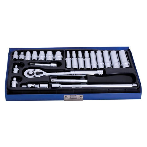 Bluespot Tools 1/4in Metric Socket Set, 24 Piece BlueSpot Tools - Town Tools
