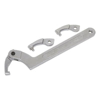 Sealey Adjustable C Spanner Hook & Pin Wrench Set 4pc 51-121mm SMC2L
