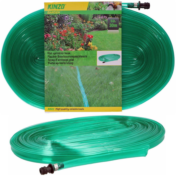 30m Quality Super Soaker Hose Pipe Garden Drip Irrigation Watering Sprinkler Kinzo - Town Tools