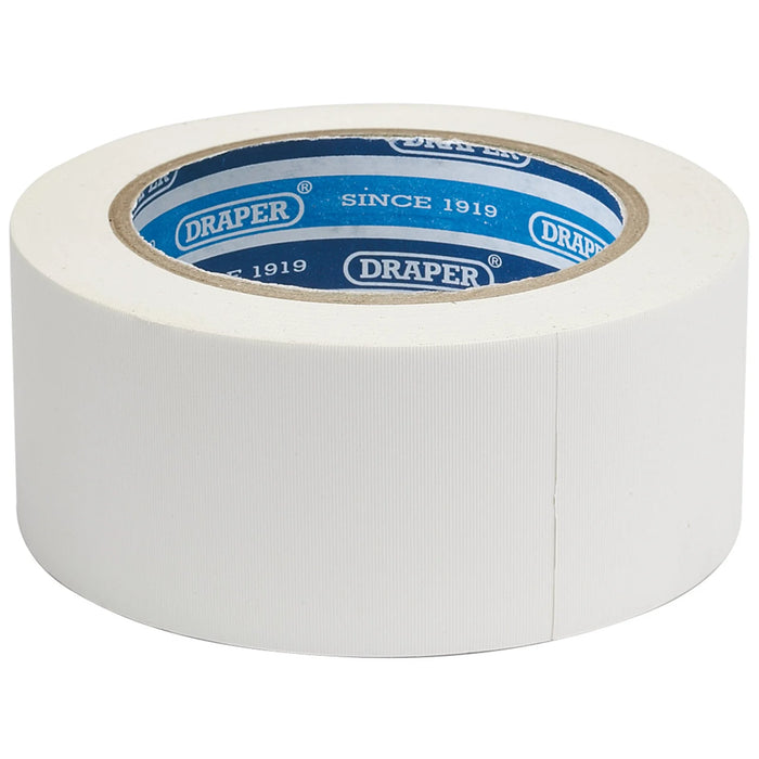 Draper Duct Tape Roll, 30m x 50mm, White - TP-DUCT/W/A