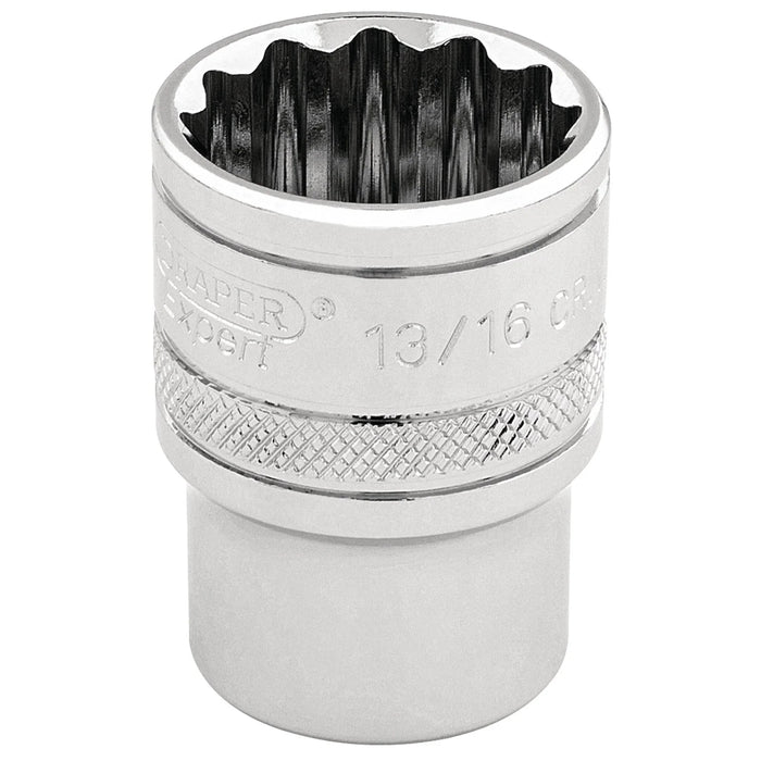 Draper Expert HI-TORQ® 12 Point Socket, 3/8" Sq. Dr., 13/16" - D-AF