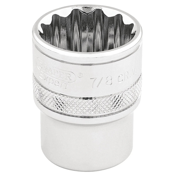 Draper Expert HI-TORQ® 12 Point Socket, Sq. Dr., 7/8" 1-3