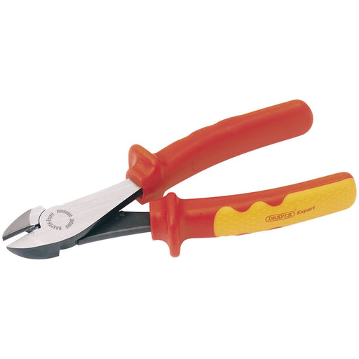 Draper VDE Approved Fully Insulated High Leverage Diagonal Side Cutter, 180mm Draper - Town Tools 