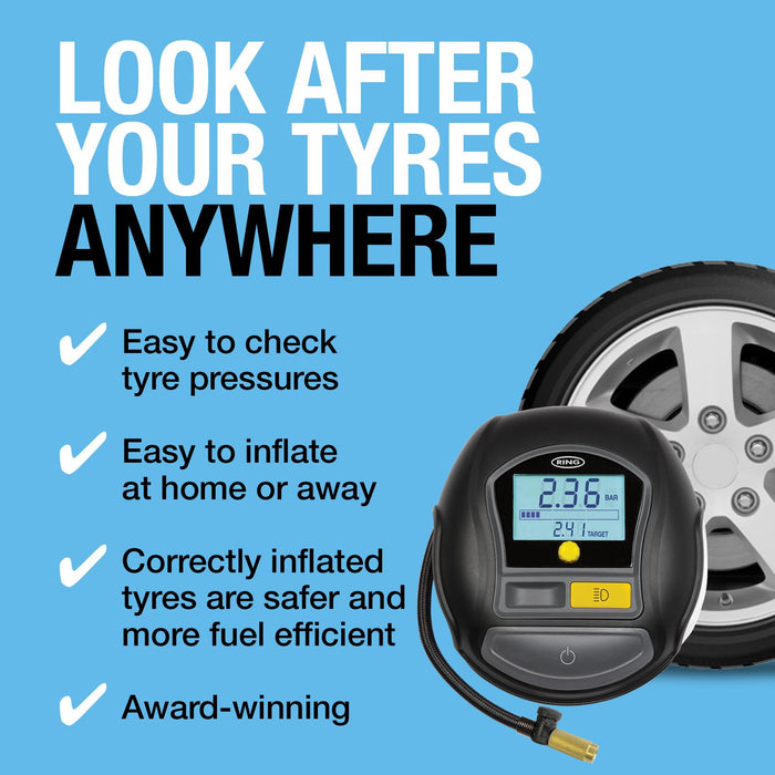 Ring RTC1000 Rapid Digital Tyre Inflator