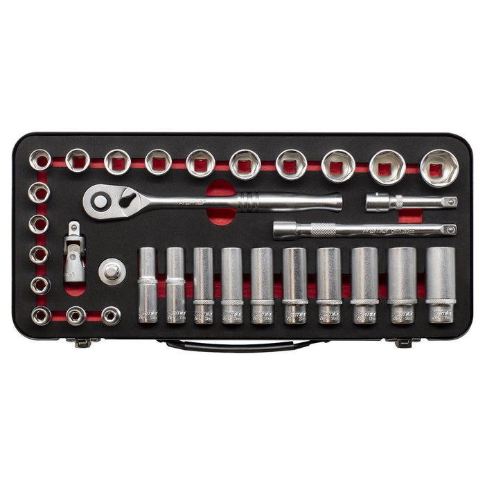 Sealey Premier Platinum Premier Platinum Socket Set 3/8"Sq Drive 32pc AK7922 Sealey Premier Platinum - Town Tools 