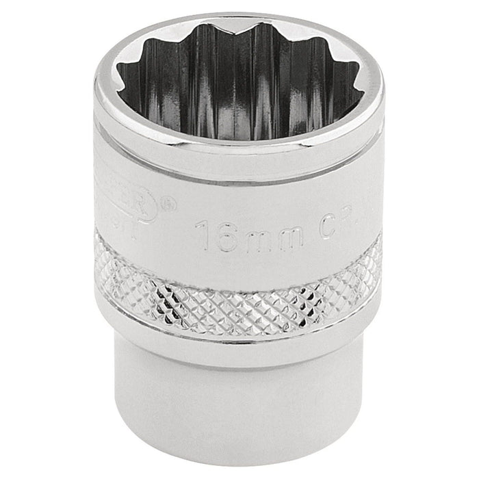 Draper HI-TORQ 12 Point Socket, 3/8" Sq. Dr., 16mm 32780