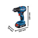Bosch GSR 18V-45 Professional Drill Driver 18V Bare Unit Bosch - Town Tools