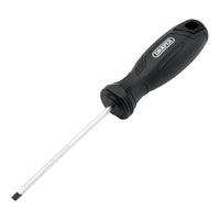 Draper Slotted Parallel Hard Grip Screwdriver, 4.0 x 100mm