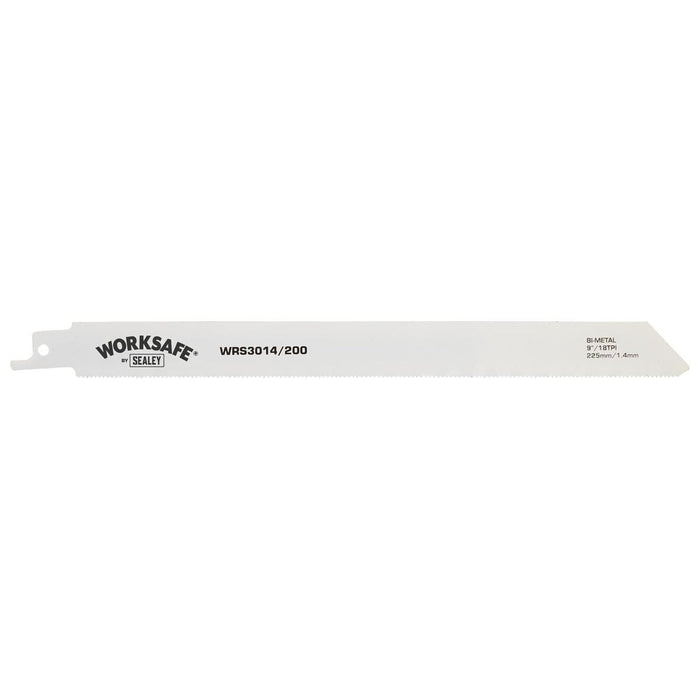 Sealey Reciprocating Saw Blade Metal 225mm 18tpi Pack of 5 WRS3014/200 Sealey - Town Tools 