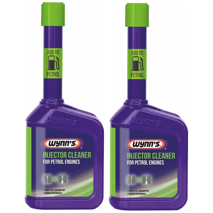 2x Wynns PETROL Injector Cleaner Fuel Treatment Additive 325ml More Performance MPG