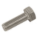 Sealey Stainless Steel Hex Head Set Screw DIN 933 - M8 X 25 A2 - Pack of 50 Sealey - Town Tools 