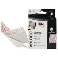 Velcro® Brand VELCRO® Brand Heavy-Duty Stick On Tape 50mm x 1m White