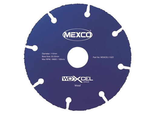 MEXCO WD XCEL Grade Wood Cut Blade 115 x 22mm MEXCO - Town Tools