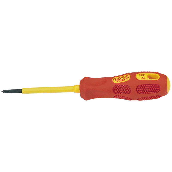 Draper VDE Approved Fully Insulated Cross Slot Screwdriver, No.0 x 60mm (Sold Lo