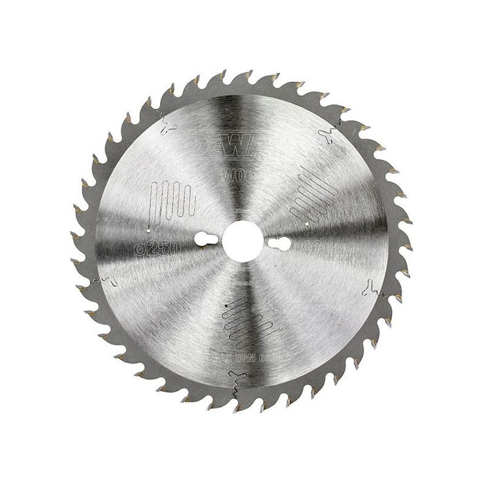 Dewalt Power Tools Series 60 Circular Saw Blade 250 x 30mm x 40T DeWALT Power Tools - Town Tools
