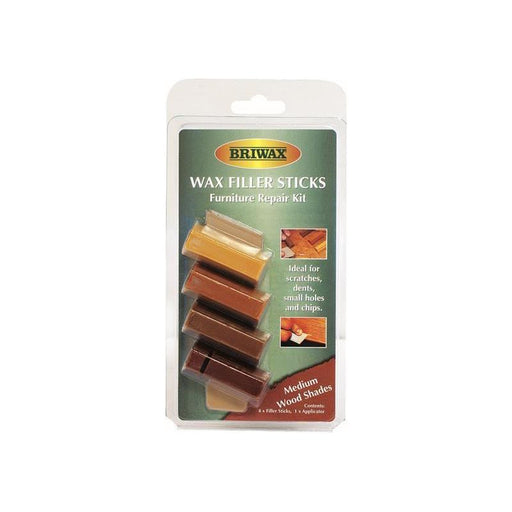 Briwax Wax Filler Sticks Medium Wood Shades (Pack 4) Briwax - Town Tools