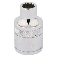 Draper HI-TORQ 12 Point Socket, 3/8" Sq. Dr., 1/4" 49015