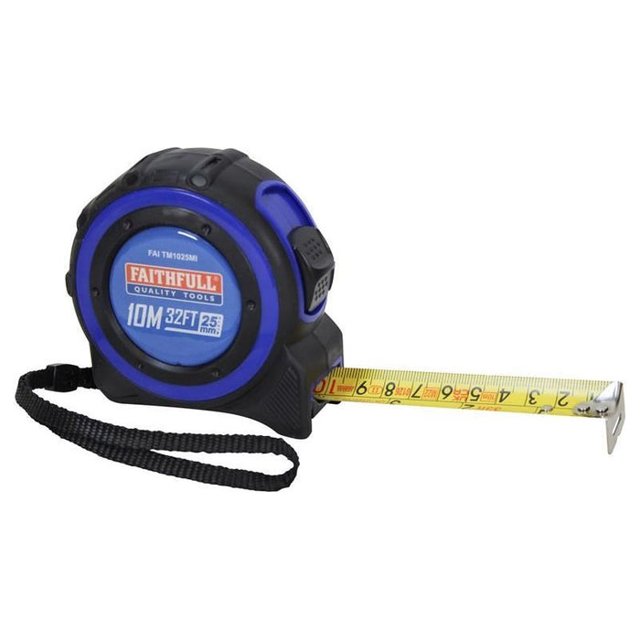 Faithfull Trade Tape Measure 10m/33ft (Width 25mm) Faithfull - Town Tools
