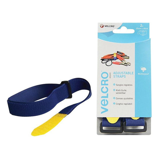 Velcro® Brand VELCRO® Brand Adjustable Straps (2) 25mm x 46cm Blue VELCRO® Brand - Town Tools