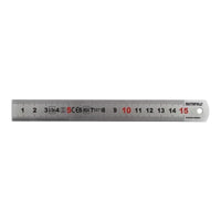 Faithfull Matt Silver Measuring Rule 150mm