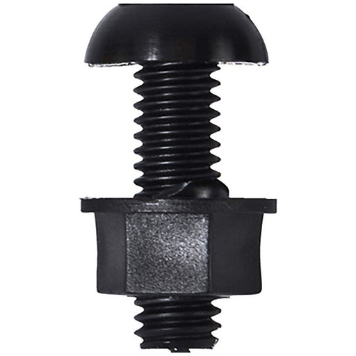 Wot-Nots Number Plate Screw & Nut - Black - M6 x 23mm Pearl - Town Tools 