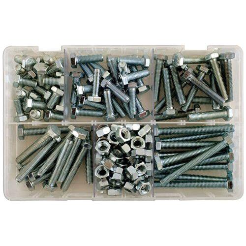 Connect Assorted M8 x 1.25 Bolts & Nuts 154pc 35011 Tool Connection - Town Tools 