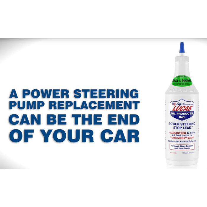 Lucas Oil Power Steering Stop Leak Fix Rack/Box Fluid Seal 946Ml