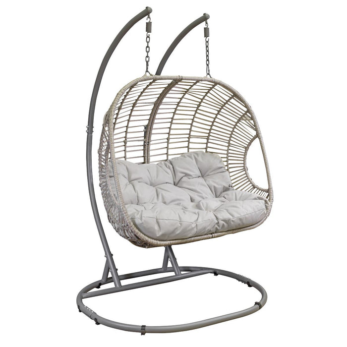 Dellonda Double Swinging Egg Chair with Cushion DG61