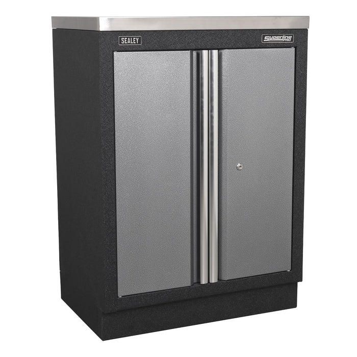 Sealey Superline Pro 4.9m Storage System Stainless Worktop APMSSTACK17SS Sealey - Town Tools 