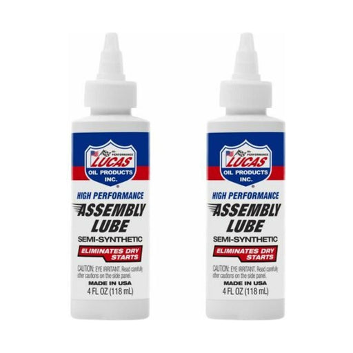 2X Lucas Oil Engine Builder Rebuild Assembly Lube Lubricant Semi-Synthetic 118ml Town Tools - Town Tools 