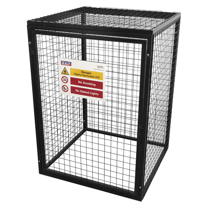 Sealey Safety Cage 4 x 47kg Gas Cylinders GCSC447 Sealey - Town Tools 