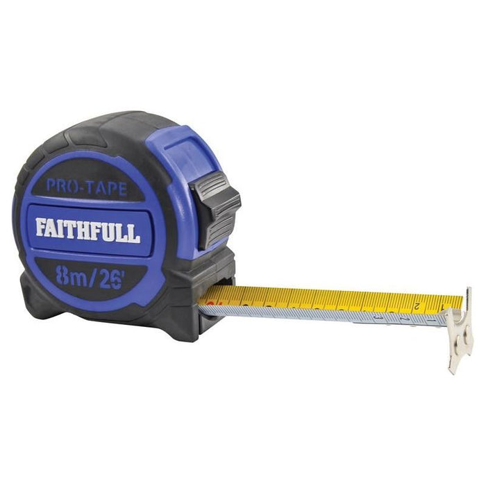 Faithfull Pro Tape Measure 8m/26ft (Width 32mm) Faithfull - Town Tools