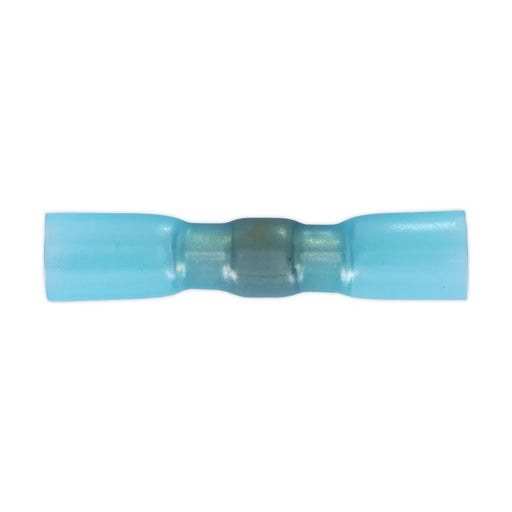 Sealey Heat Shrink Butt Connector with Crimp & Solder Blue Pack of 25 HSSB25B Sealey - Town Tools 