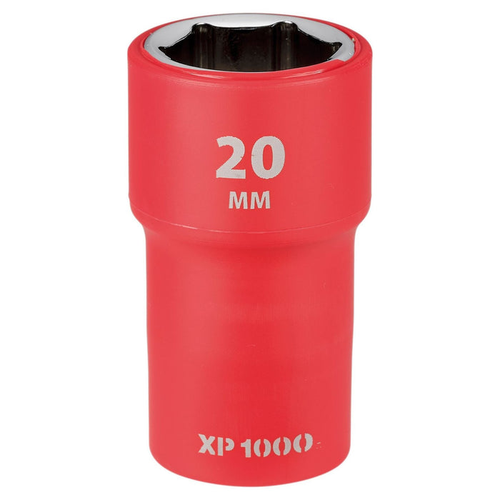 Draper XP1000 VDE Socket, 1/2" Sq. Dr., 20mm Draper - Town Tools
