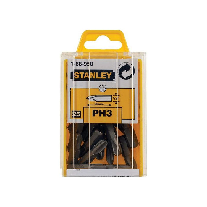 Stanley® Hand Tools Phillips Bits PH3 x 25mm (Box 25) STANLEY® Hand Tools - Town Tools